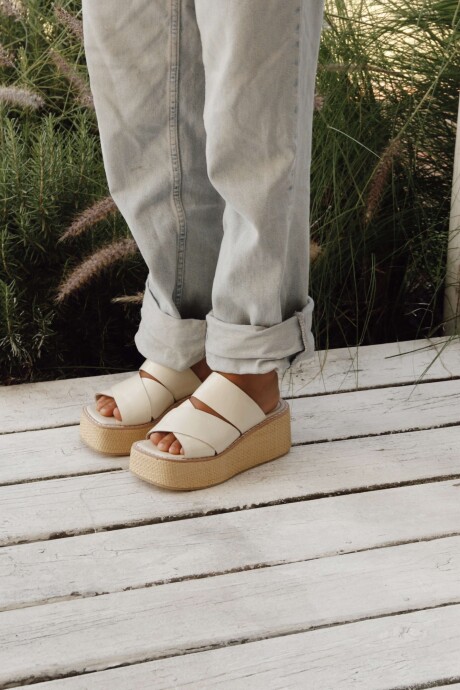 Sandalias Córcega Marfil Sandalias Córcega Marfil