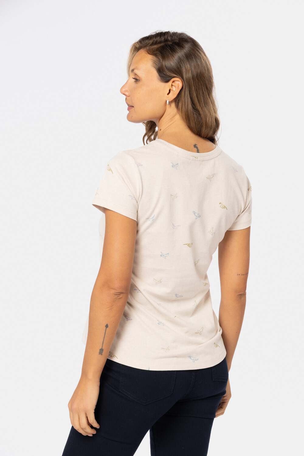 REMERA ESTAMPADA Beige