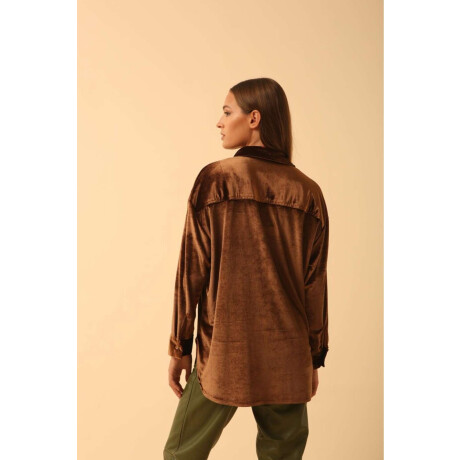 Camisa Bimba Velvet Cobre