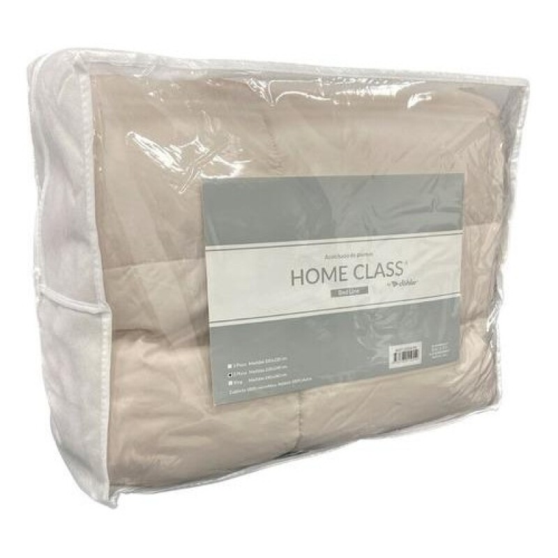 Acolchado De Plumas Home Class 2 Plazas En Microfibra Liso