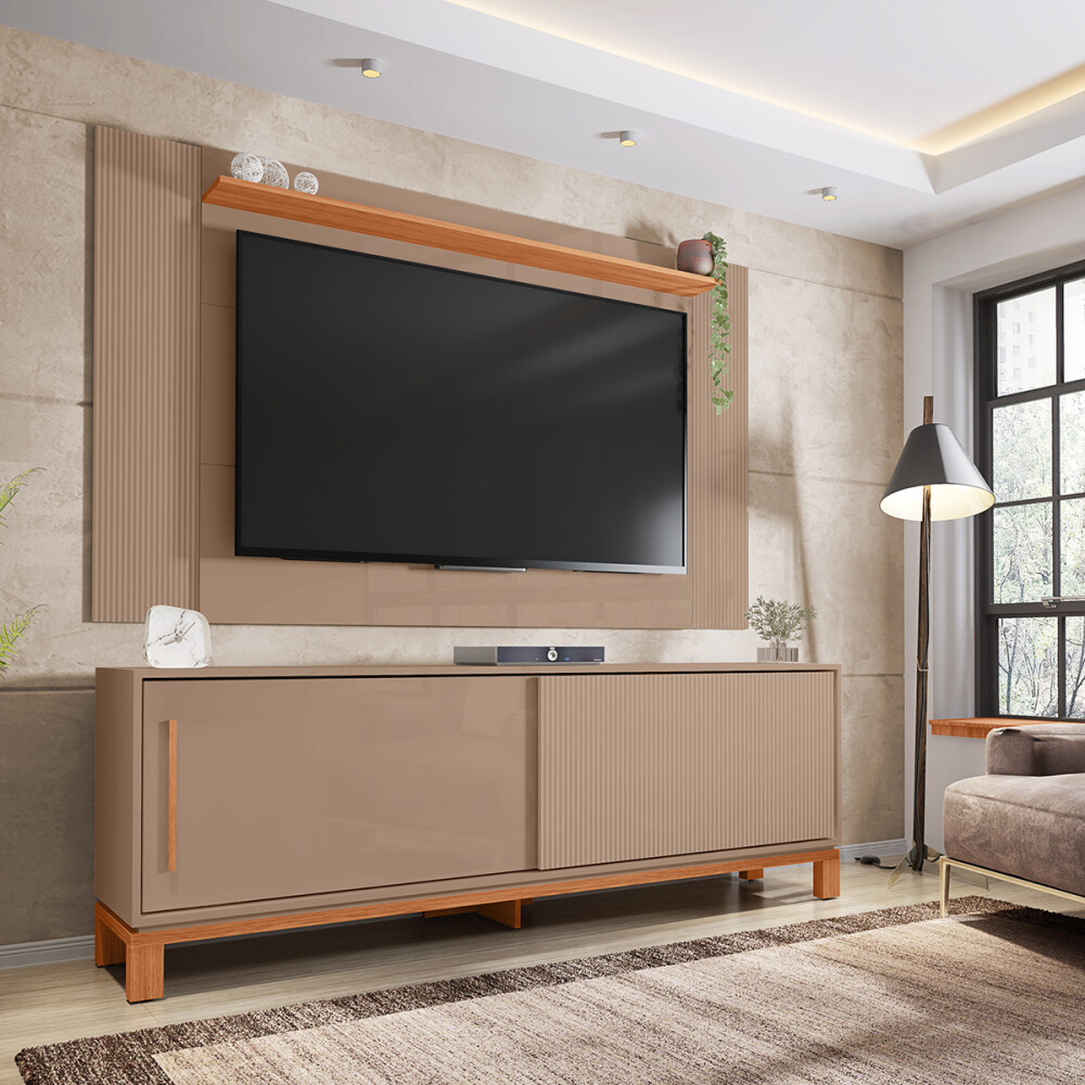 RACK PANEL MONDRIAN 1.3/1.5/1.8 - COLOR SUED MR/FREIJO Rack Panel Mondrian 1.3/1.5/1.8 - Color Sued Mr/freijo