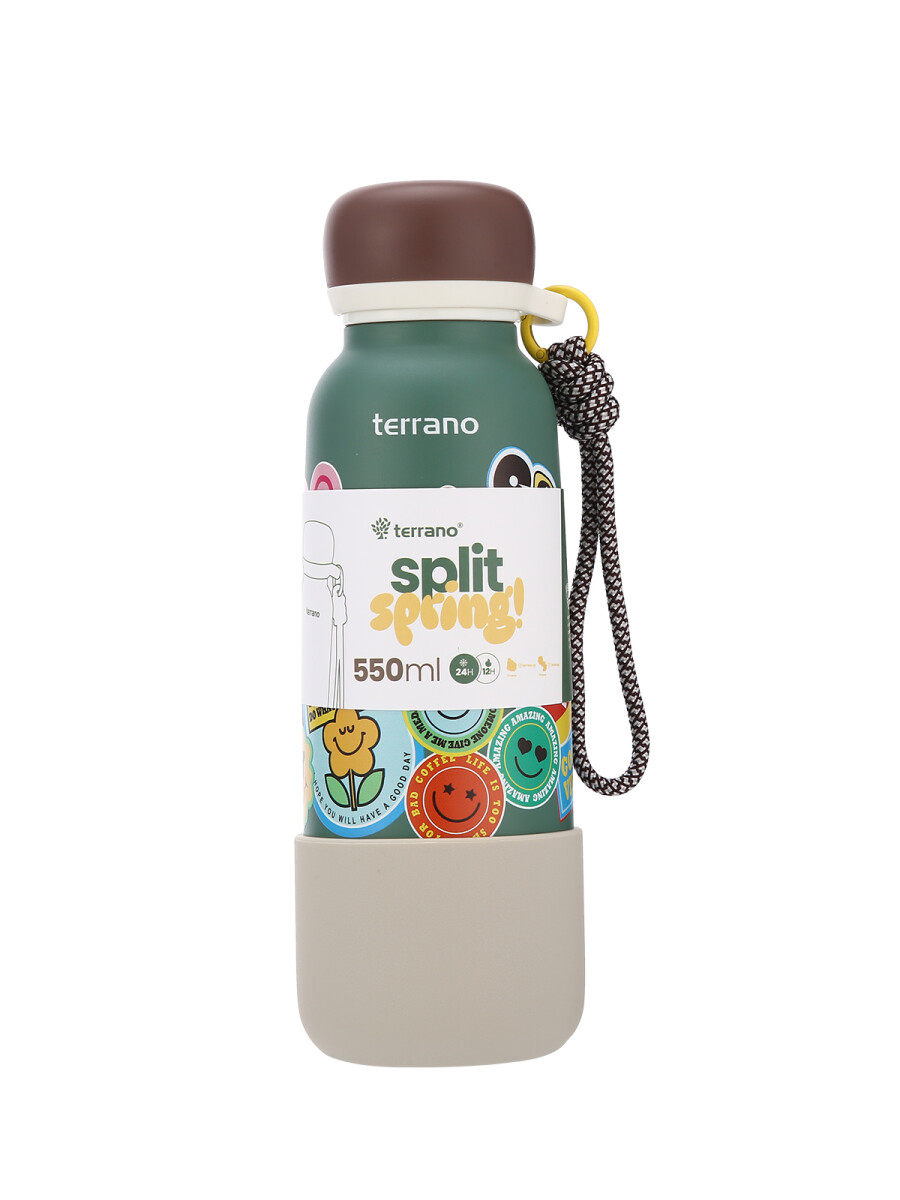 Botella Térmica Infantil Split Spring 550mL. - Verde 