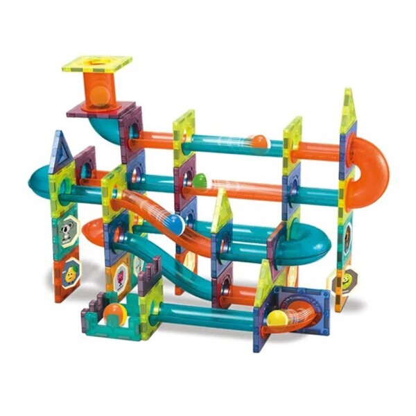 Juego de Construcción Magnético 96 Piezas Azul 1