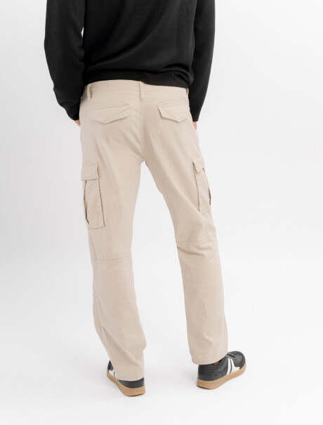 Pantalon cargo caqui