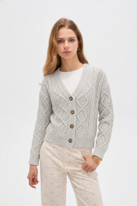 Cardigan Borgin Gris Claro
