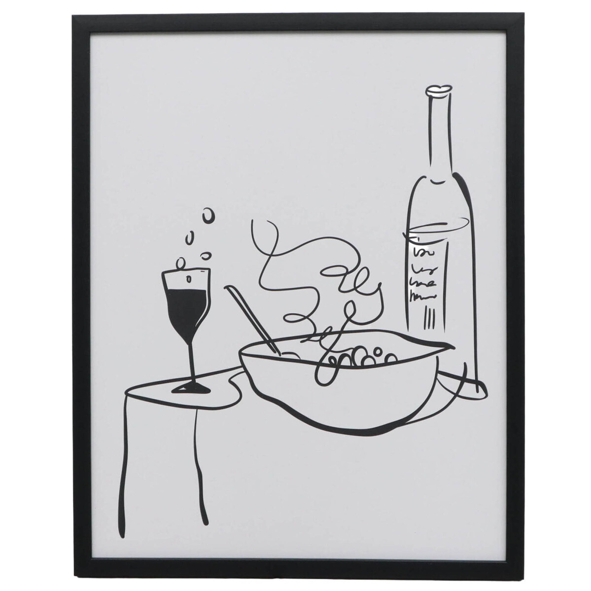 CUADRO - SPAGHETTI II, 4 BLANCO PAPEL WI242005B 