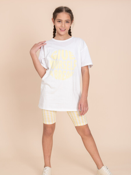 Legging corta Amarillo