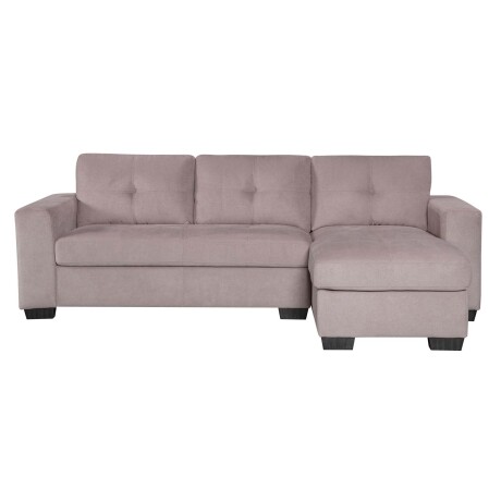 SOFÁ C/CHAISE MÁS DE 4 CUERPOS TELA MARRON DETROIT TAUPE