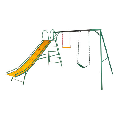 Juego Combinado Infantil con tobogán N°4. 1 hamaca de cincha y trapecio Juego Combinado Infantil con tobogán N°4. 1 hamaca de cincha y trapecio