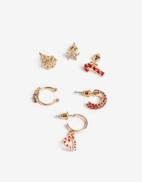 Aros Sets Navidad Set De Aros Navideños - Combinacion Multicolor