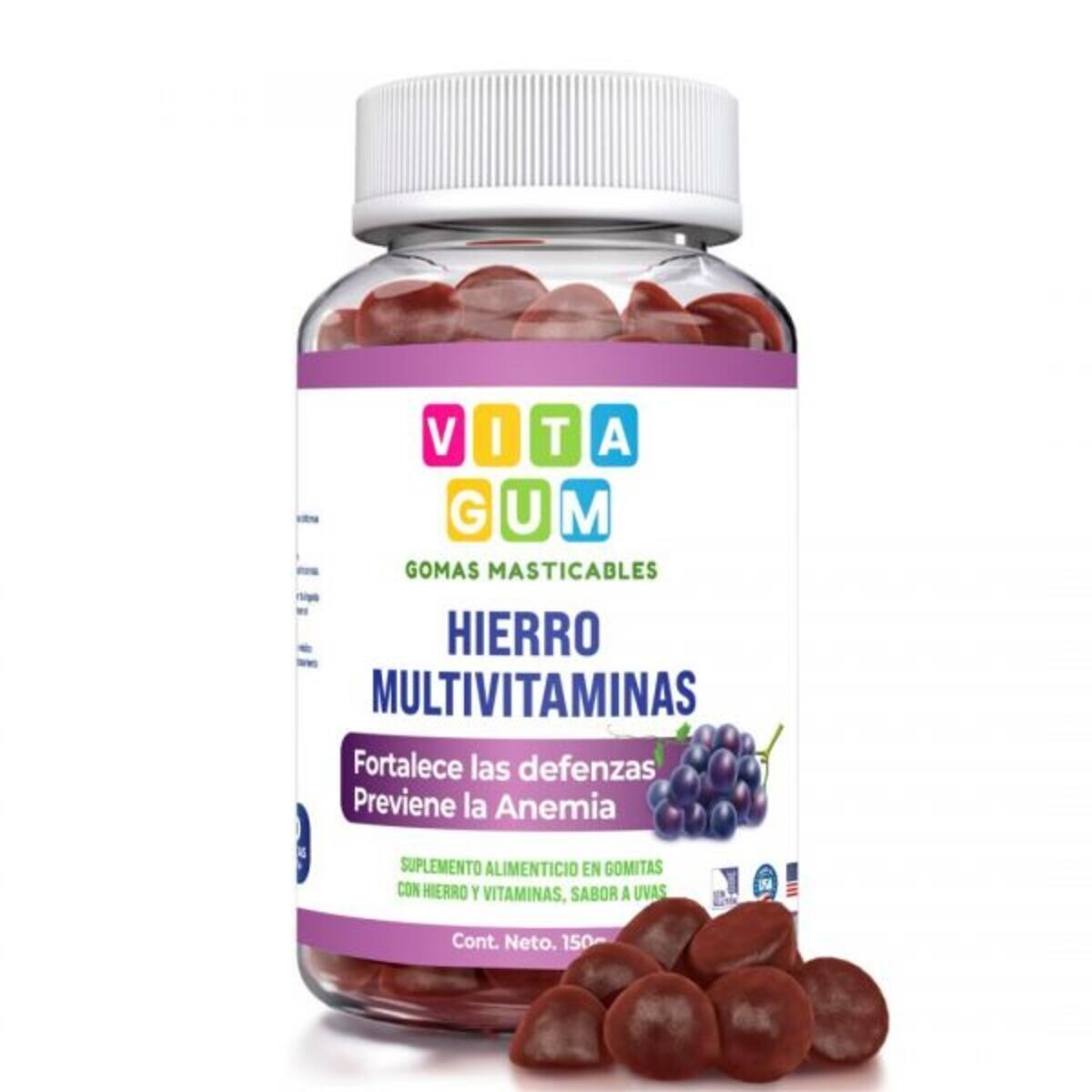 VITAGUM HIERRO MULTIVITAMINAS X 60 