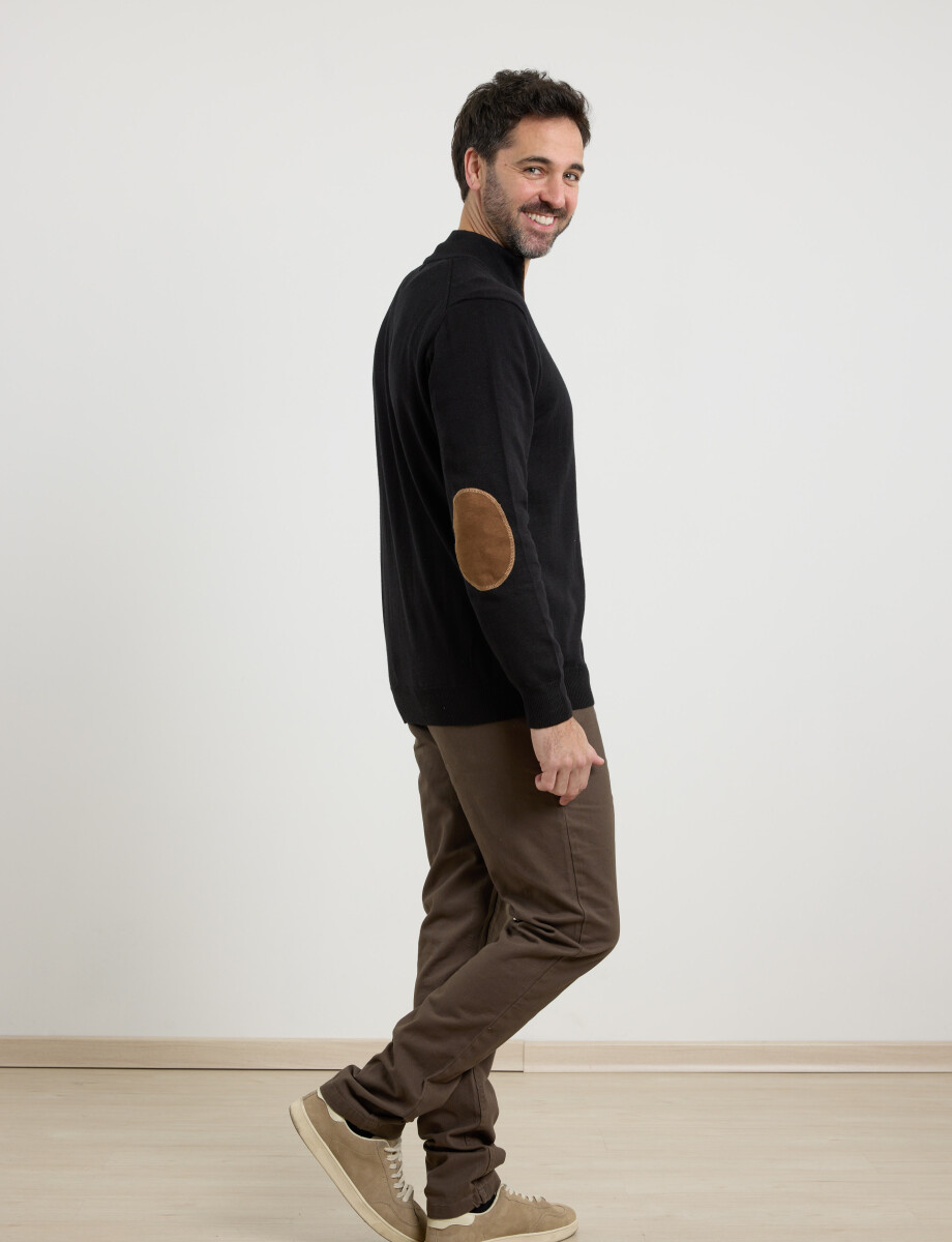 470996 SWEATER MEDIO CIERRE HARRINGTON LABEL Negro