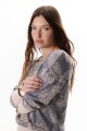 SWEATER FLOR BLINK PLATA