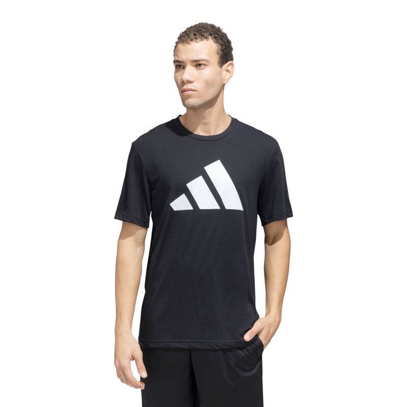 Remera de Hombre Adidas Train Essentials Negro - Blanco