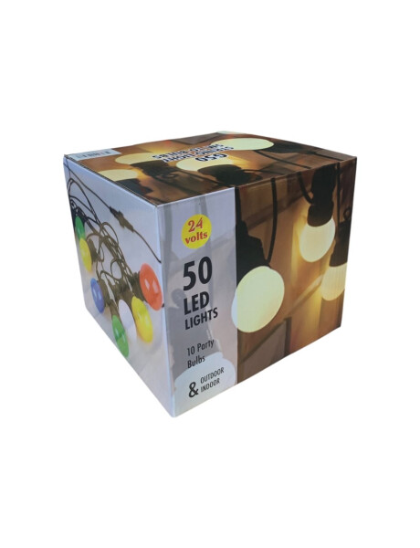 GUIA LUCES LED EXTERIOR CALIDA 5M/10 BOMBITAS GUIA LUCES LED EXTERIOR CALIDA 5M/10 BOMBITAS