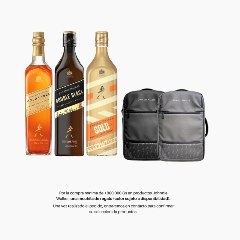 Johnnie Walker + mochila de regalo Johnnie Walker + mochila de regalo