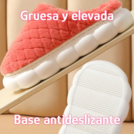 Pantufla de Felpa Super Abrigadas Antideslizante Unisex Gris