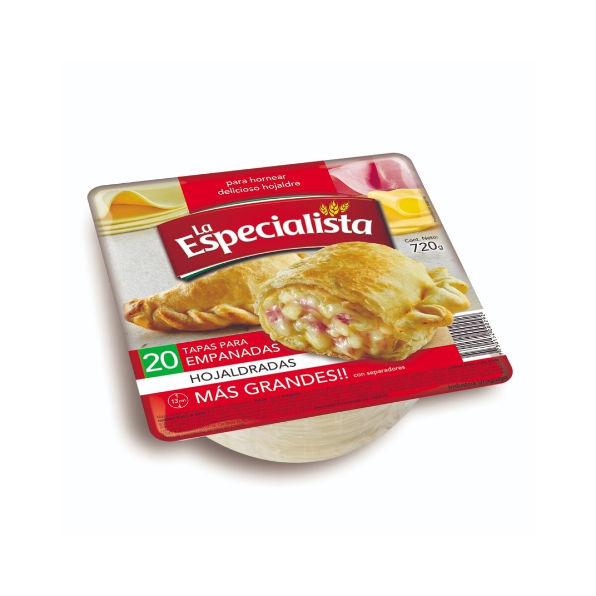 TAPAS EMPANADAS LA ESPECIALISTA HOJALDRADA X20 