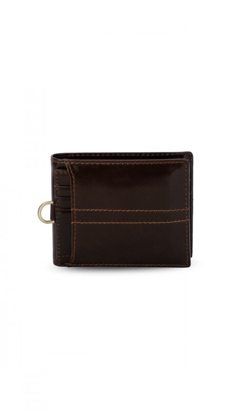 BILLETERA CUERO AQUILES CAOBA