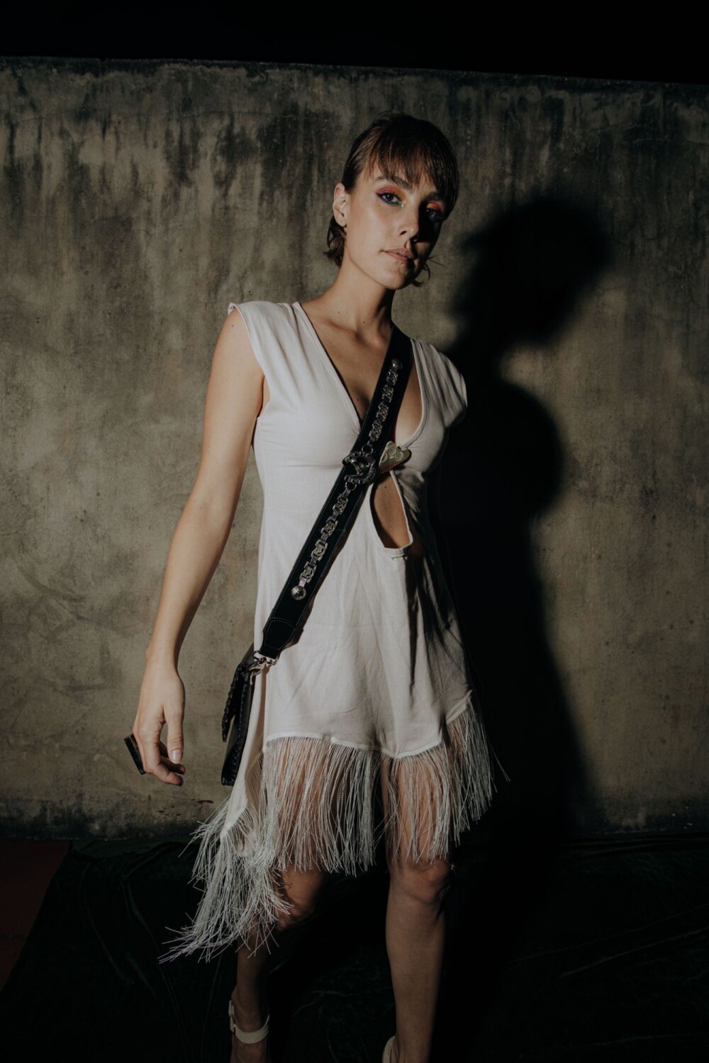 Cande Lino Dress Beige