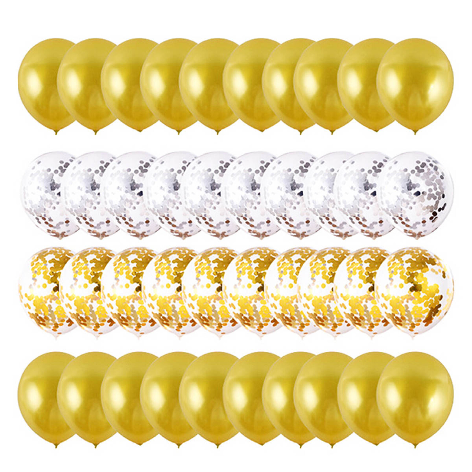 Set Globos Cumpleaños 74psc+Carteles+ Hilo+ Infla N24 - Dorado — El Rey ...