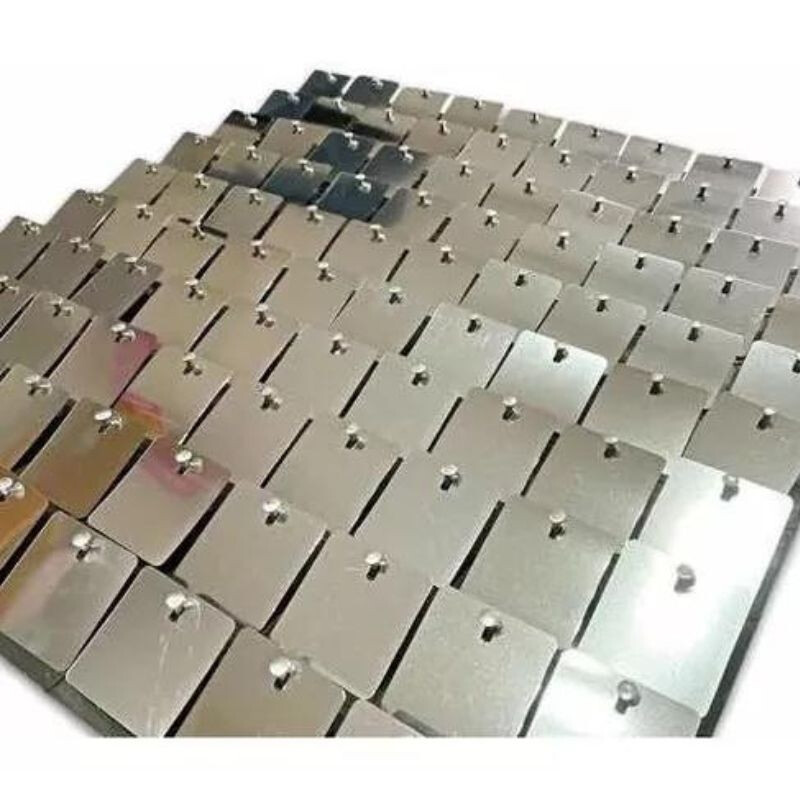 Shimmer Cuadrado Encastrable Fondo Negro Plateado