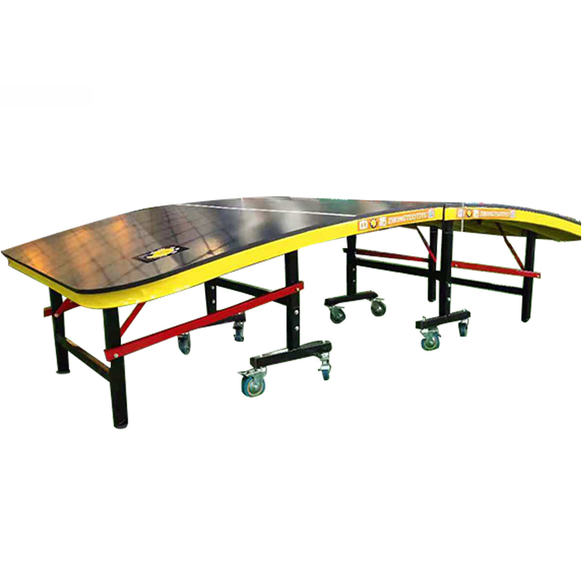 Mesa Ping Pong Fútbol Tenis Curva Plegable Teqball 