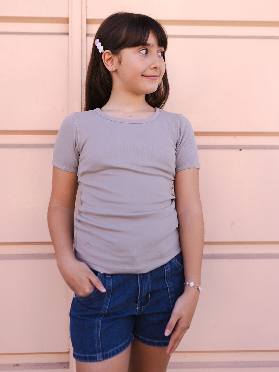 TOP CASSEY TEEN DIXIE Gris Claro