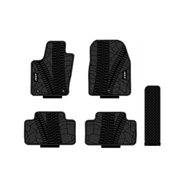 Alfombra Jeep Grand Cherokee Black Con Logo Blanco Alfombra Jeep Grand Cherokee Black Con Logo Blanco