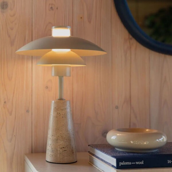 LUMINARIA DE MESA COLE Beige - -