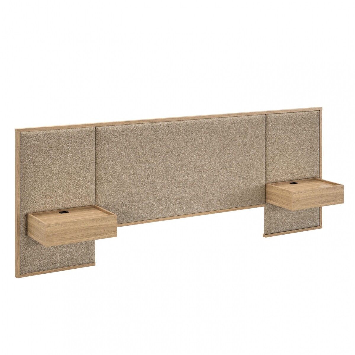 Respaldo King con mesa de luz Gael - Moderna - Hanover 