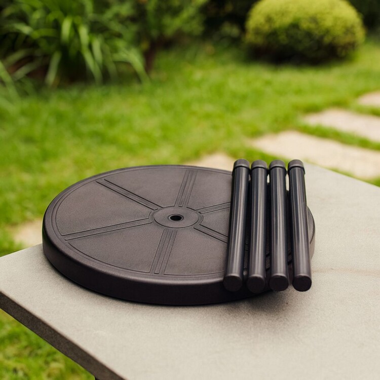 MESA JARDIN MOR REDONDA NEGRO