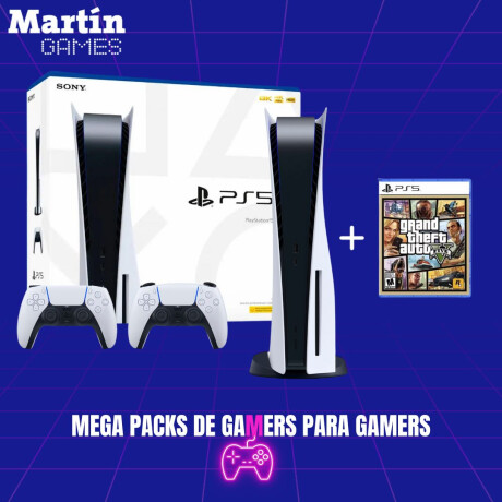 PS5 PLAYSTATION 5 SLIM 0KM CON LECTORA + GTA 5 + JOYSTICK EXTRA PS5 PLAYSTATION 5 SLIM 0KM CON LECTORA + GTA 5 + JOYSTICK EXTRA