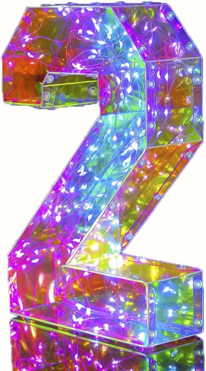 Número con Luz Multicolor - DOS 