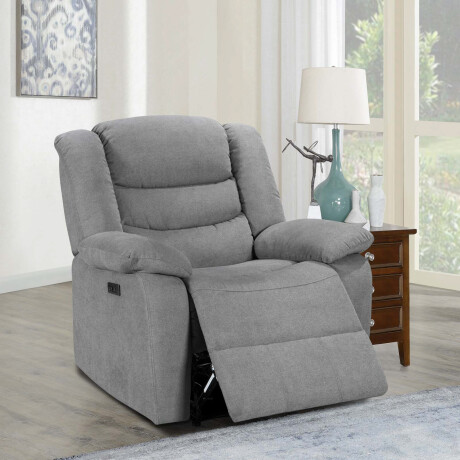 RECLINER ELÉCTRICO TELA GRIS MARSELLA II