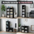 Estantería Biblioteca IMBACK IBK-PLC008 | 6 Cubos Modulares, Compacta, Resistente y Versátil Negro Estantería Biblioteca IMBACK IBK-PLC008 | 6 Cubos Modulares, Compacta, Resistente y Versátil Negro