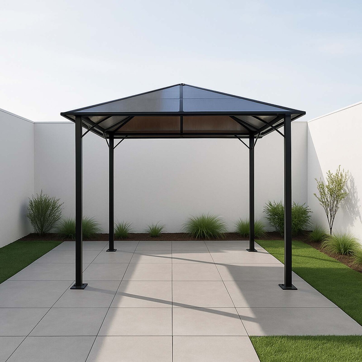 PÉRGOLA - ACERO-INOXIDABLE-Y-ALUMINIO GRIS ATLANTIC 
