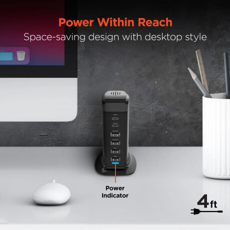 Estación de Carga Hypergear Power Tower 6 Usb 001