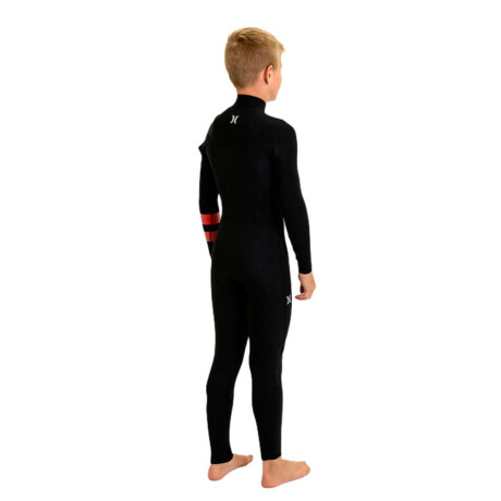 Traje Hurley Boys Advantage 4/3 mm Fullsuit Chest Zip Negro