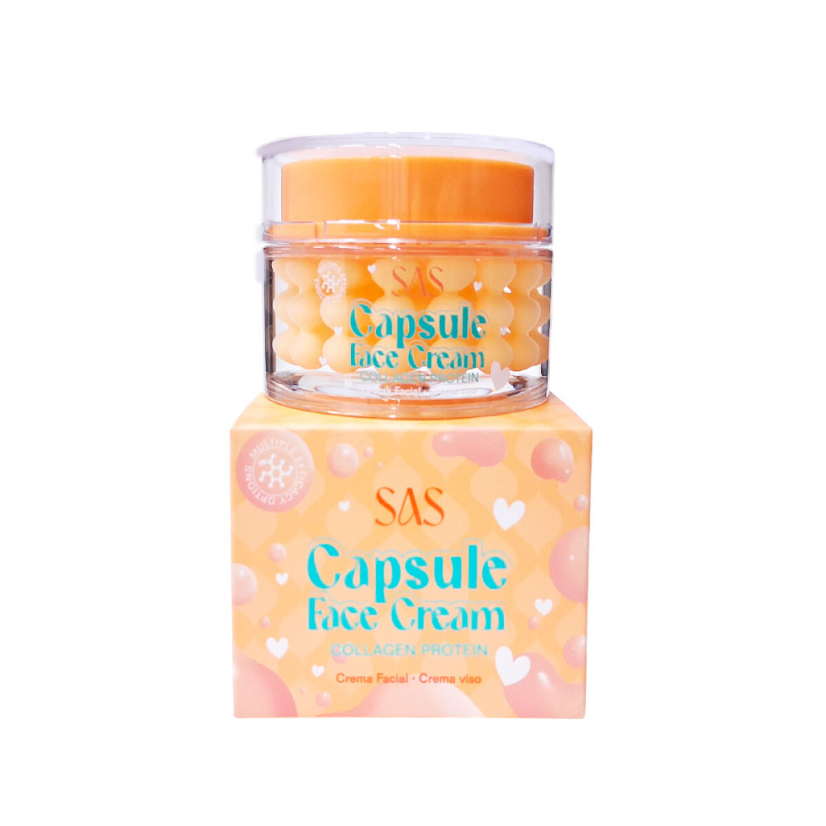 SAS Crema facial cápsulas de proteínas de colágeno 80g - Sas Crema Facial Cápsulas De Proteínas De Colágeno 80g 