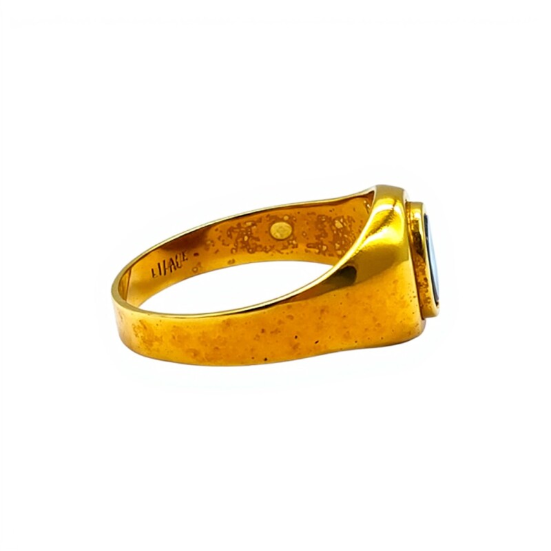 Anillo Solitario-Oro Bajo-Piedra Zafiro-AN8112 conpiedra