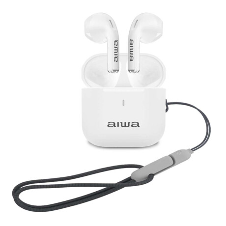 Auriculares TWS Waterpoof IPX4 AIWA In Ear Bluetooth 5.4 con Micrófono IPX4 y Control Táctil Blancos | AWTWSG100