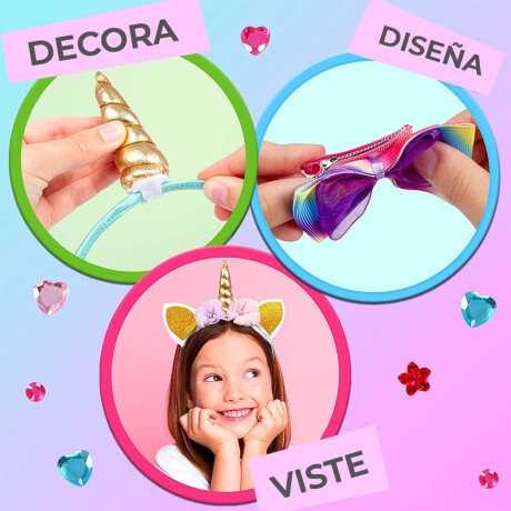 Set De Decoración Vinchas 65pcs Peluquería Arte Jug001206