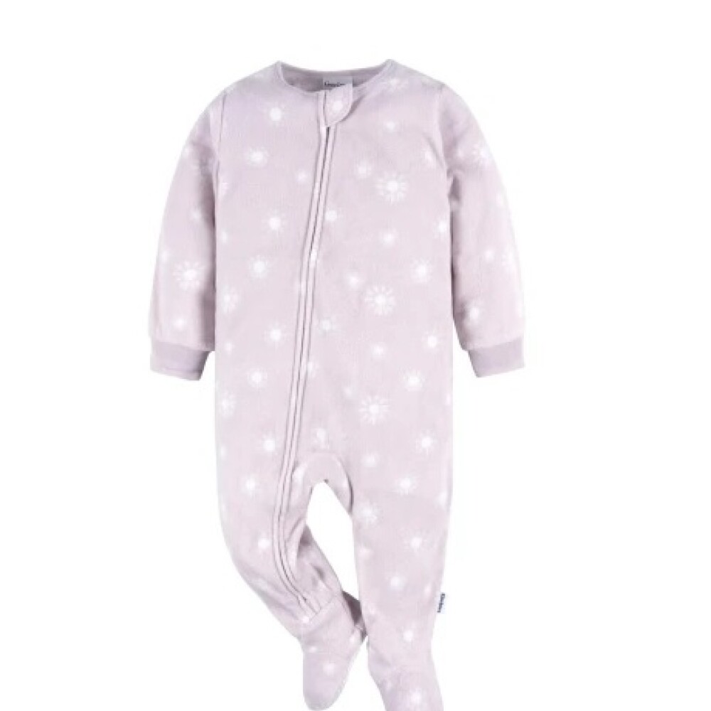Pijama Micropolar con pie Gerber Soles Lila