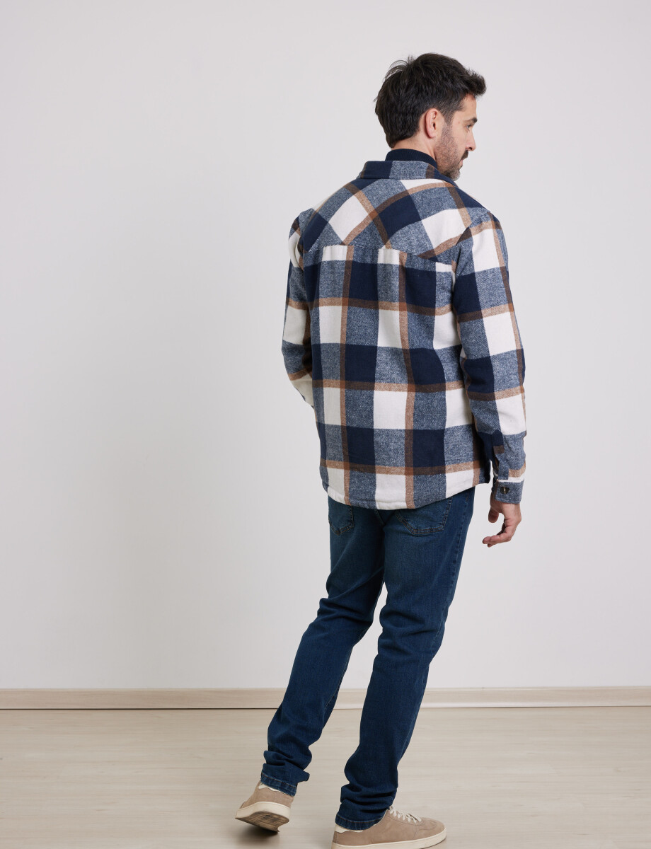 300564 SOBRECAMISA HARRY Azul Osc/tostado