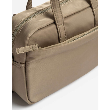 Cartera Bowling De Nylon Verde Oliva