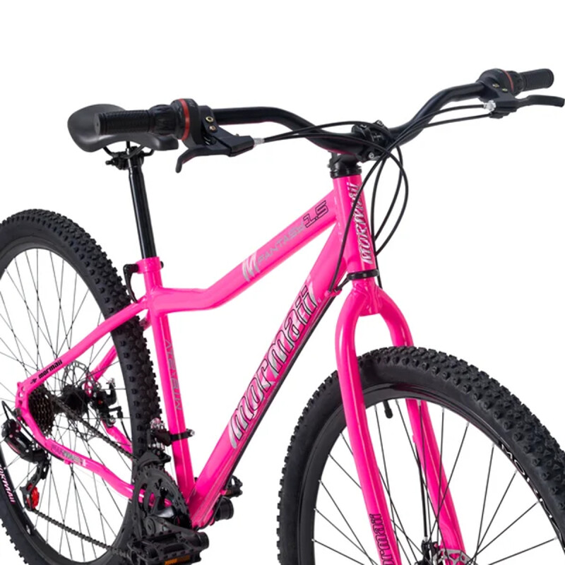 BICICLETA MORMAII ARO 29 MTB 21V FEM FANTASY FRENO DISCO ROSA CHICLE Bicicleta Mormaii Aro 29 Mtb 21v Fem Fantasy Freno Disco Rosa Chicle