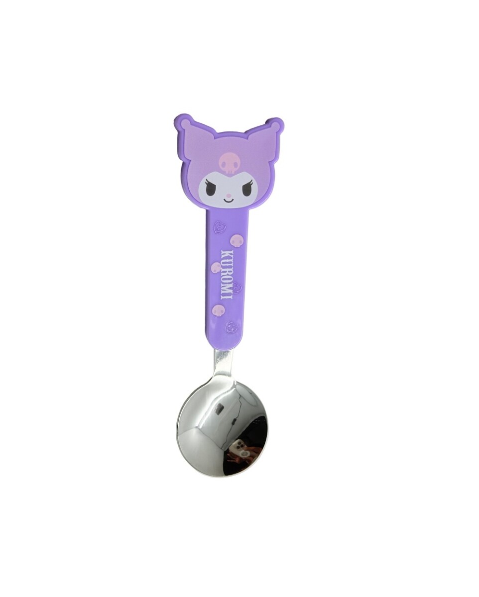 Cubiertos plásticos Kuromi - cuchara 