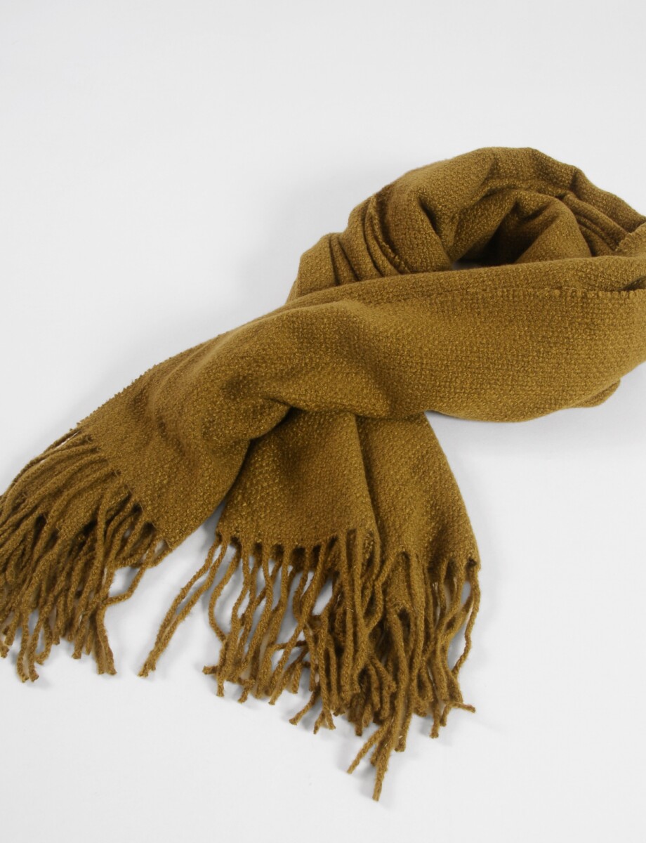 Bufanda tejida lisa - mostaza 