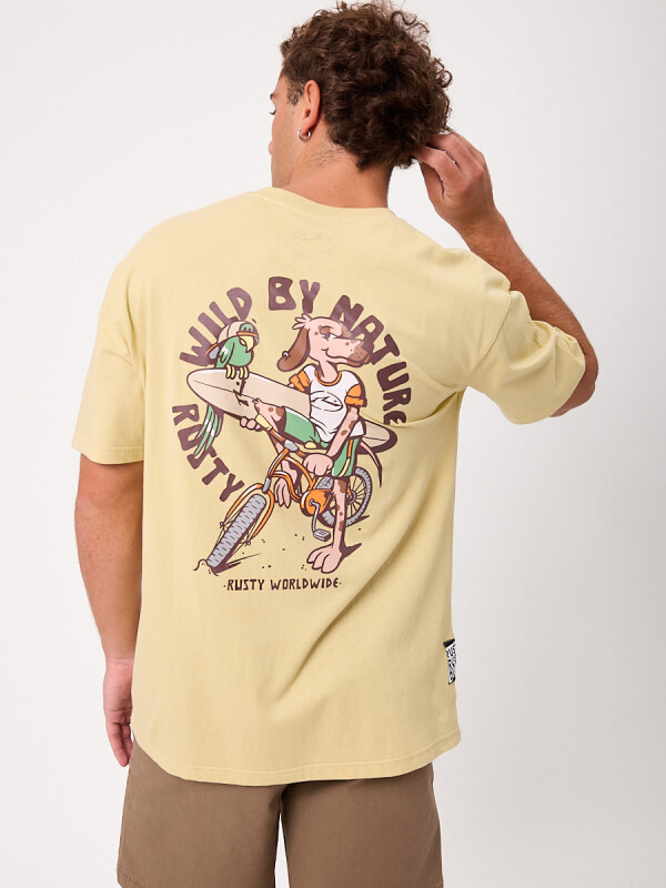 T-SHIRT CARLITOS RUSTY Amarillo